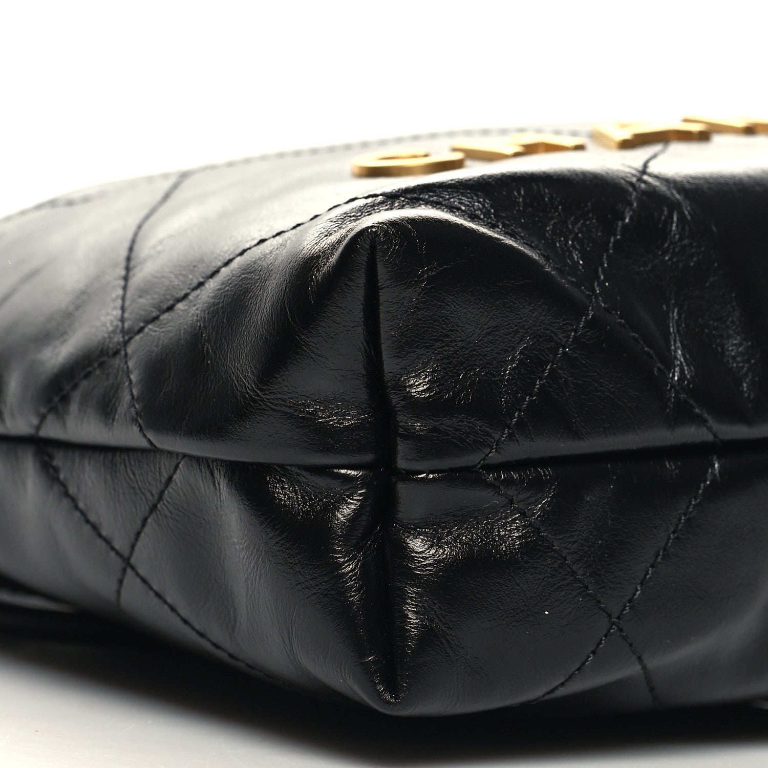 Chanel Shiny Calfskin Quilted Mini Chanel 22 Black 9 of 11