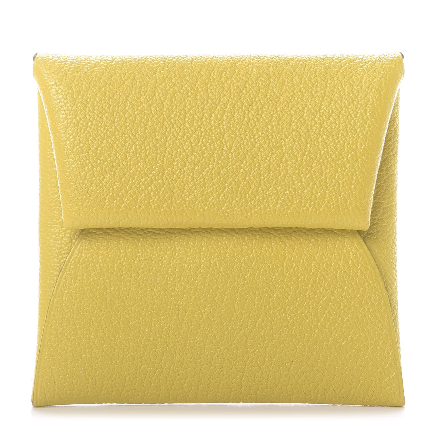 Hermes Chevre Mysore Bastia Coin Purse Jaune de Naples 1 of 10