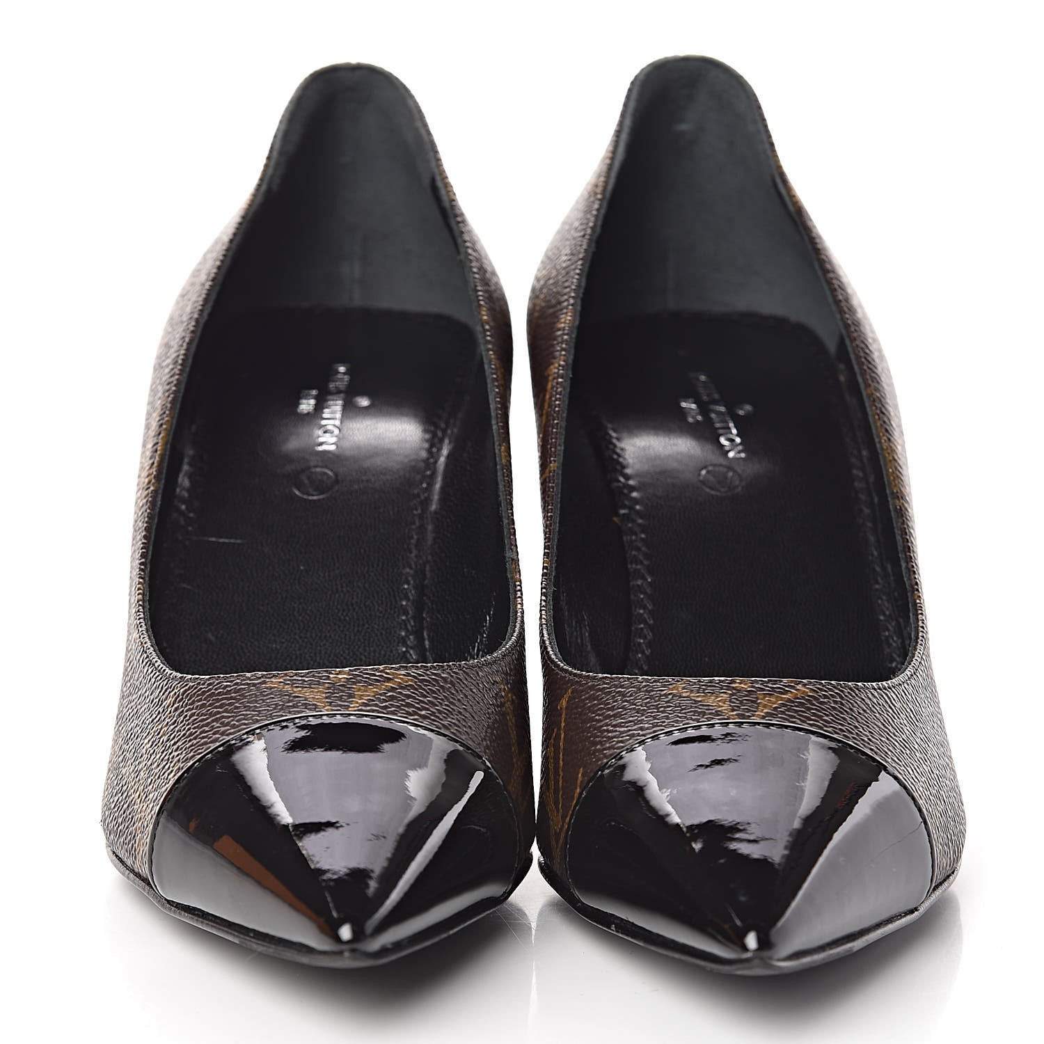 Louis Vuitton Monogram Cherie Pumps 35 Black 2 of 11