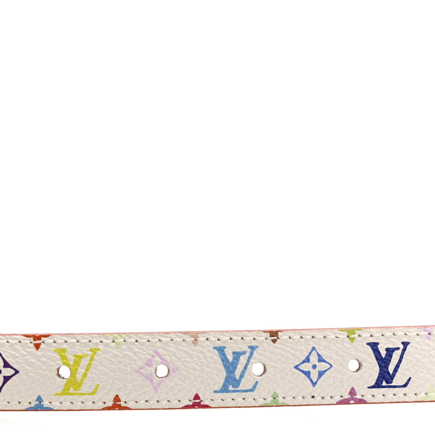 Louis Vuitton Monogram Multicolor Belt 80 32 White 3 of 9