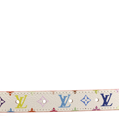 Louis Vuitton Monogram Multicolor Belt 80 32 White 3 of 9