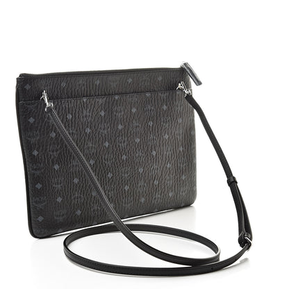 MCM Visetos Medium Crossbody Pouch Black 3 of 7