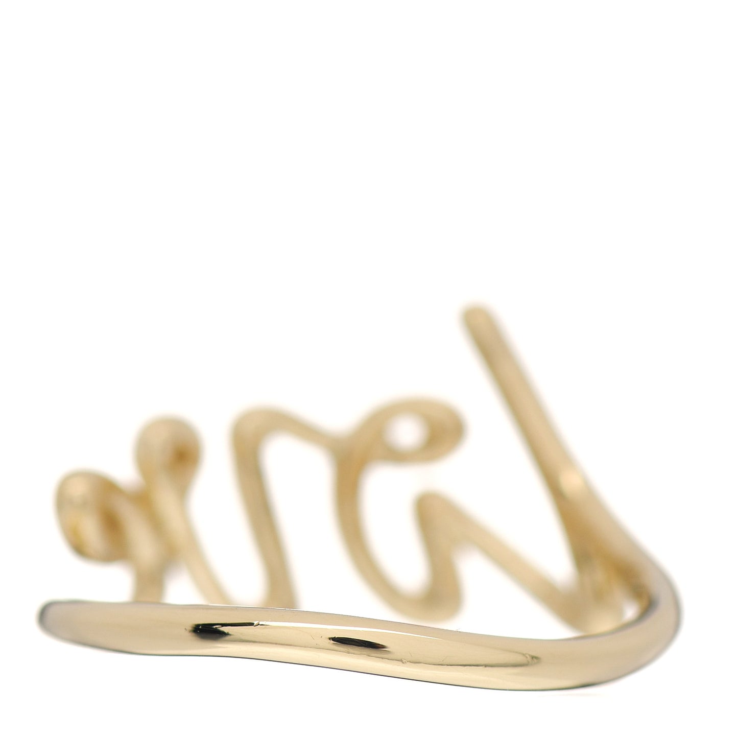 18K Yellow Gold Paloma's Graffiti Love Ring 52 6
