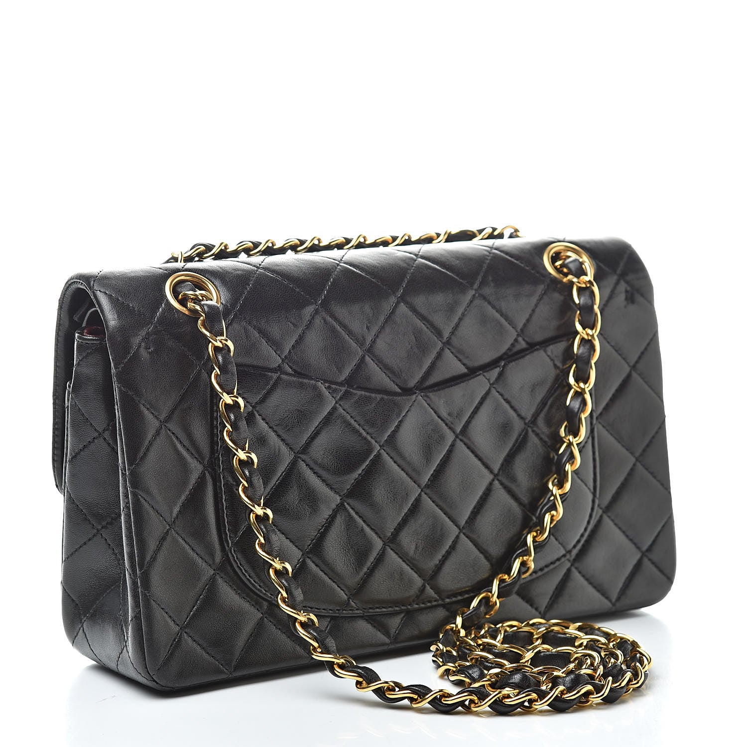 Chanel Lambskin Quilted Small Double Flap Black 3 of 15