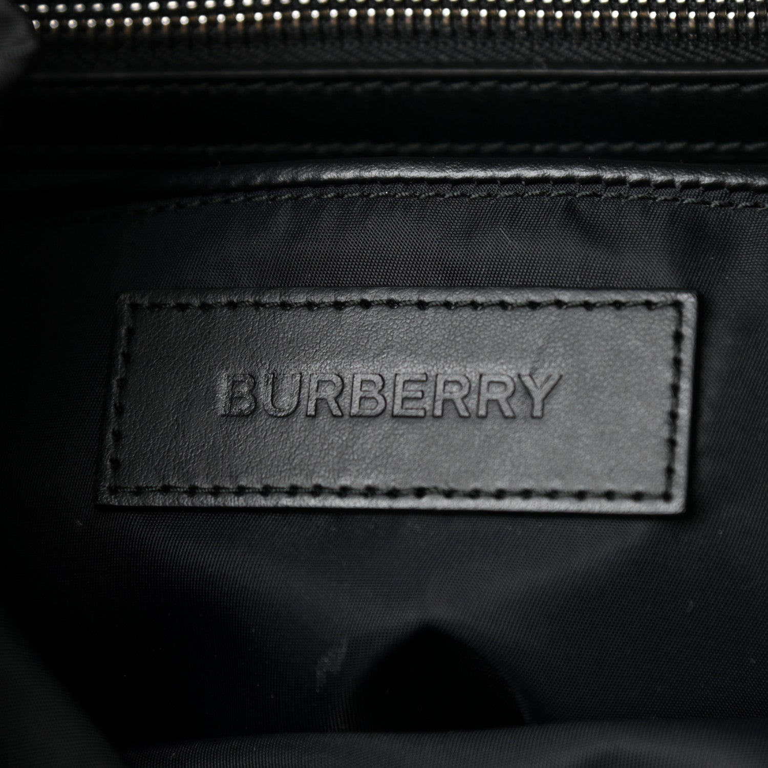 Burberry Nylon Logo Print Medium Rucksack Backpack Black 6 of 11