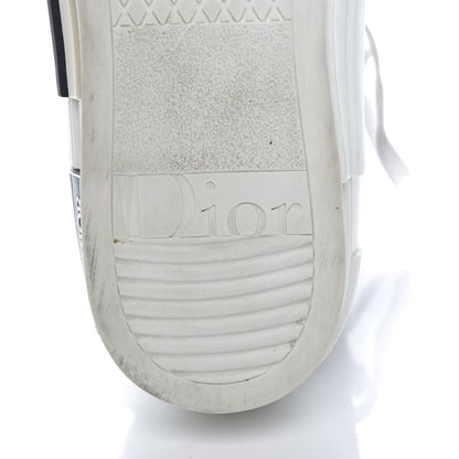 Christian Dior Canvas Leopard Print Mens B23 High Top Sneakers 45 White 9 of 10