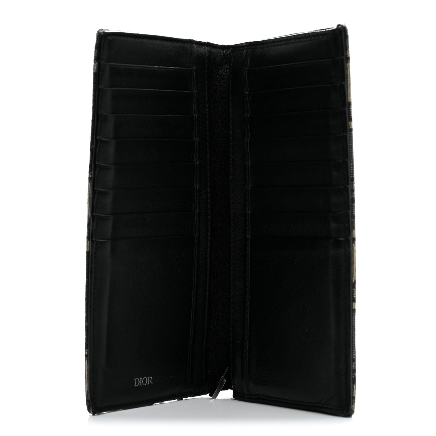 Oblique Long Vertical Wallet Blue Multicolor