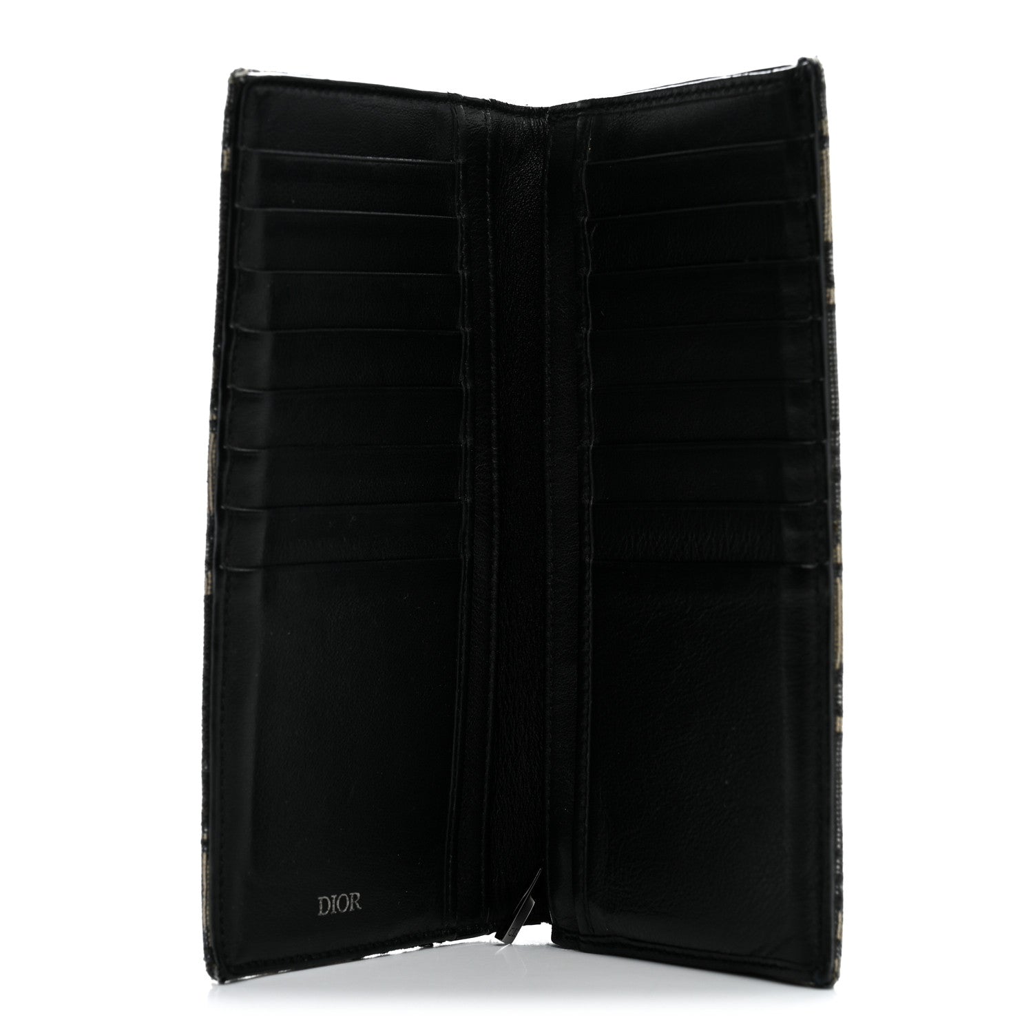 Christian Dior Oblique Long Vertical Wallet Blue Multicolor 5 of 12