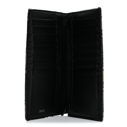Christian Dior Oblique Long Vertical Wallet Blue Multicolor 5 of 12