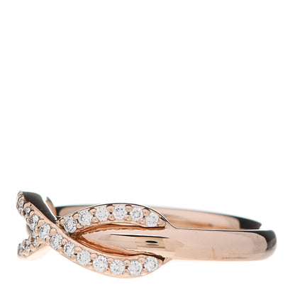 Tiffany 18K Rose Gold Diamond Infinity Ring 49 4.75 3 of 6