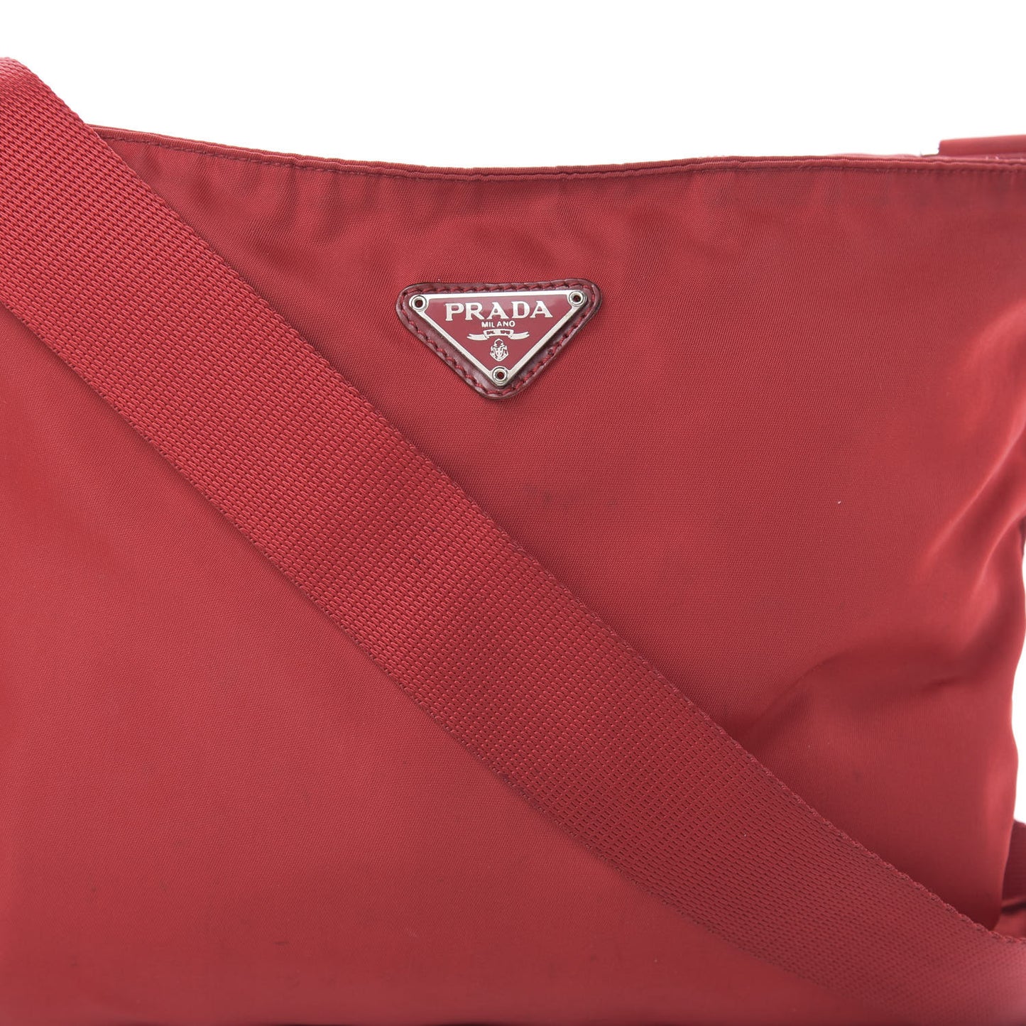 Nylon Vela Flat Messenger Bag Fuoco