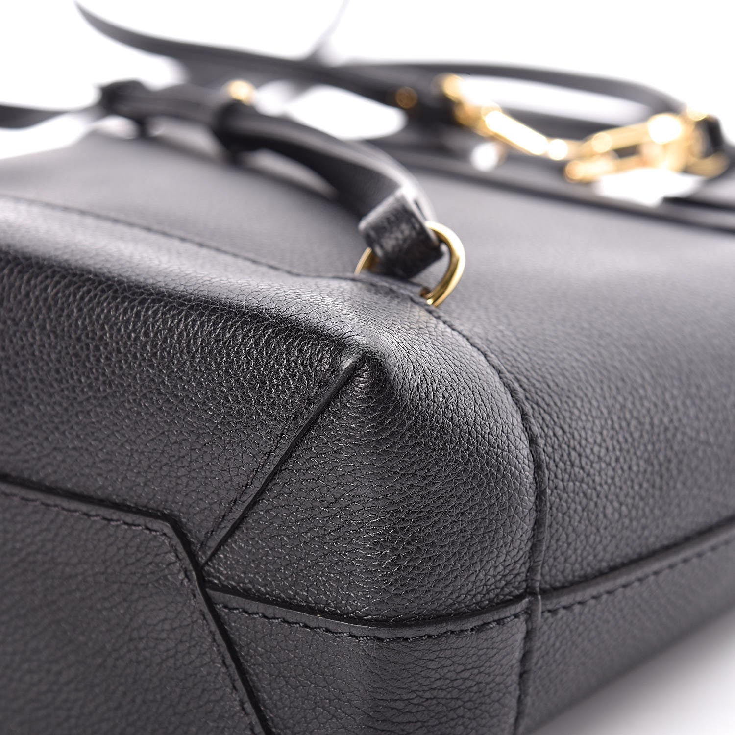 Louis Vuitton Calfskin Lockme Mini Backpack Black 11 of 13