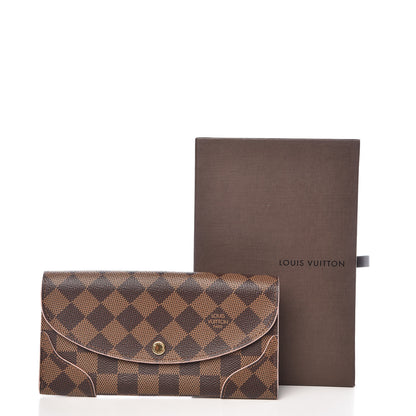 Louis Vuitton Damier Ebene Caissa Wallet Rose Ballerine 10 of 10