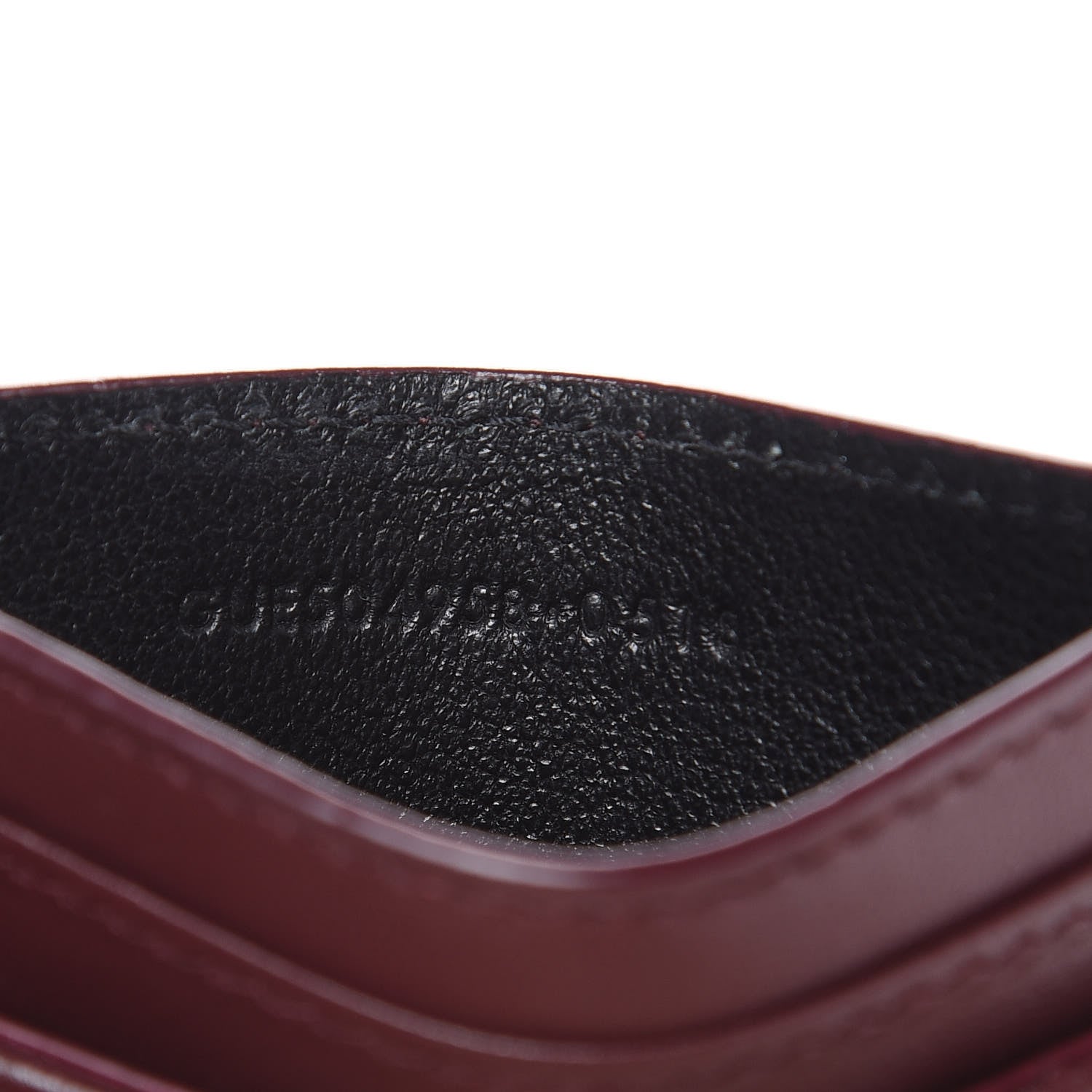 Saint Laurent Nappa Y Quilted Monogram LouLou Credit Card Case Rouge Legion 6 of 7