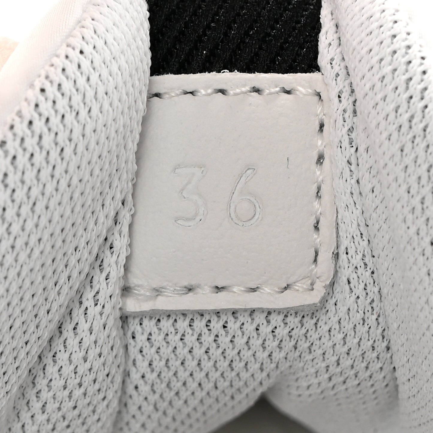 Parachute Fabric Calfskin Impulse Sneakers 36 White