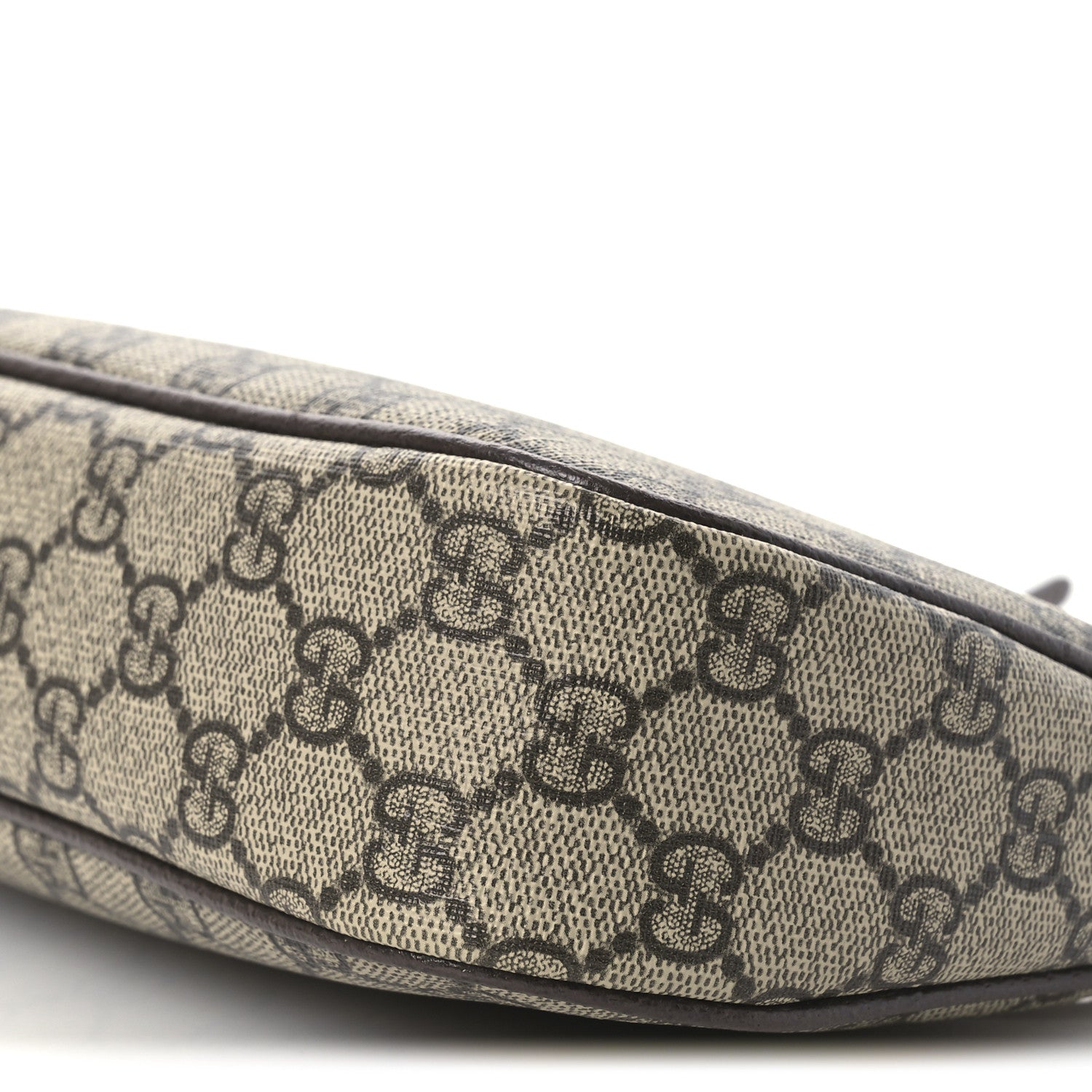 Gucci GG Supreme Monogram Textured Dollar Calfskin Small Ophidia Hobo Beige Ebony New Acero 10 of 10