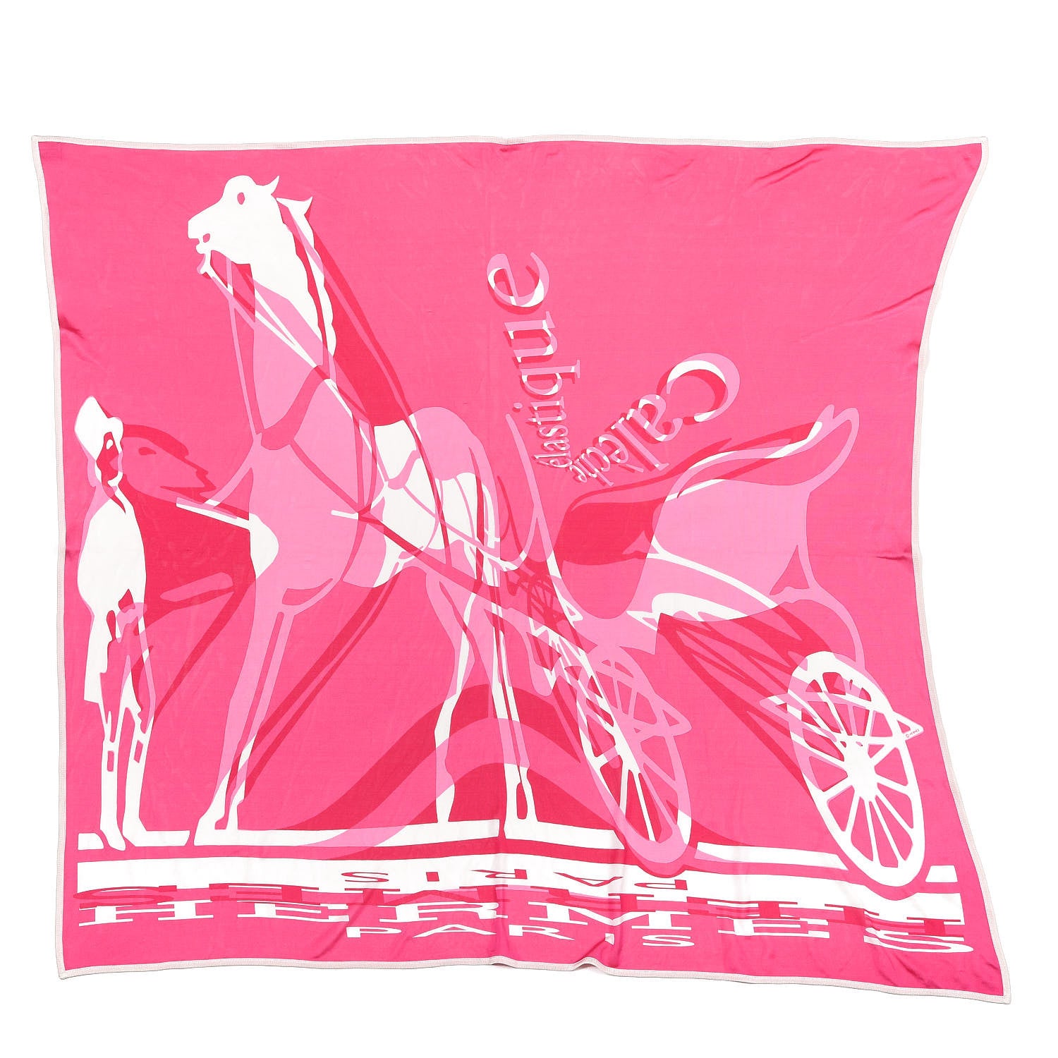 Hermes Silk Carre Caleche Elastique Scarf 90 1 of 5