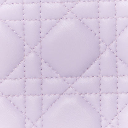 Christian Dior Lambskin Cannage Medium Lady Dior Purple 8 of 10