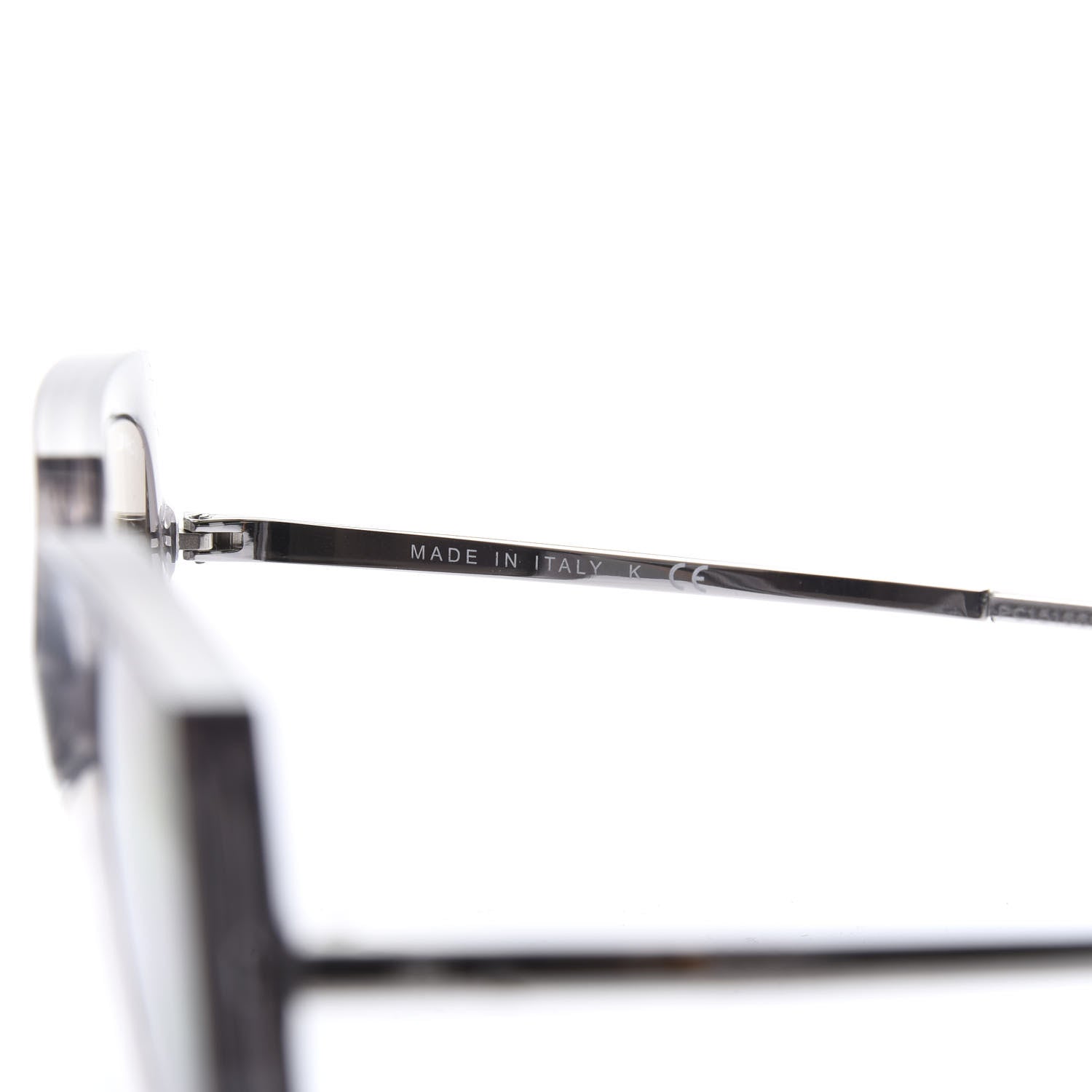 Chanel 18K White Gold Mirror Square Sunglasses 6051 Gray 5 of 8