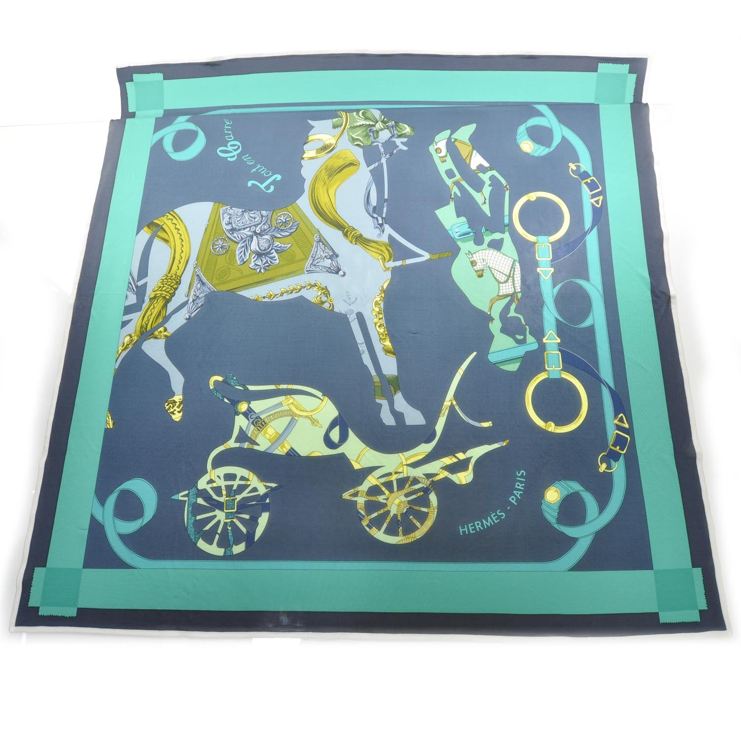 Hermes Silk Jersey Tout En Carre Scarf 90 1 of 7