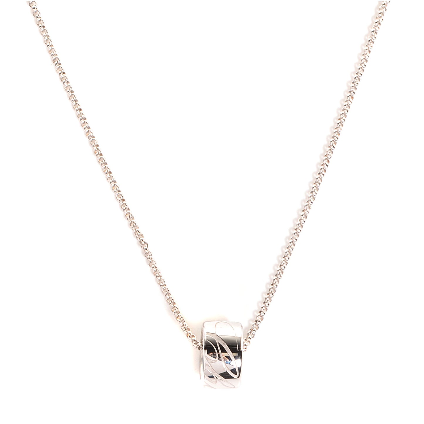 18K White Gold Chopardissimo Pendant Necklace