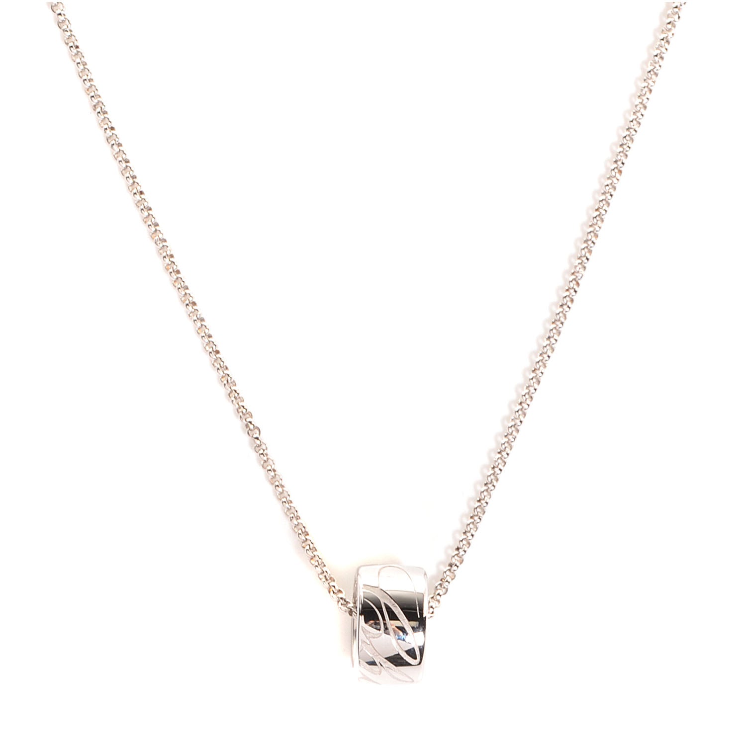Chopard 18K White Gold Chopardissimo Pendant Necklace 1 of 6
