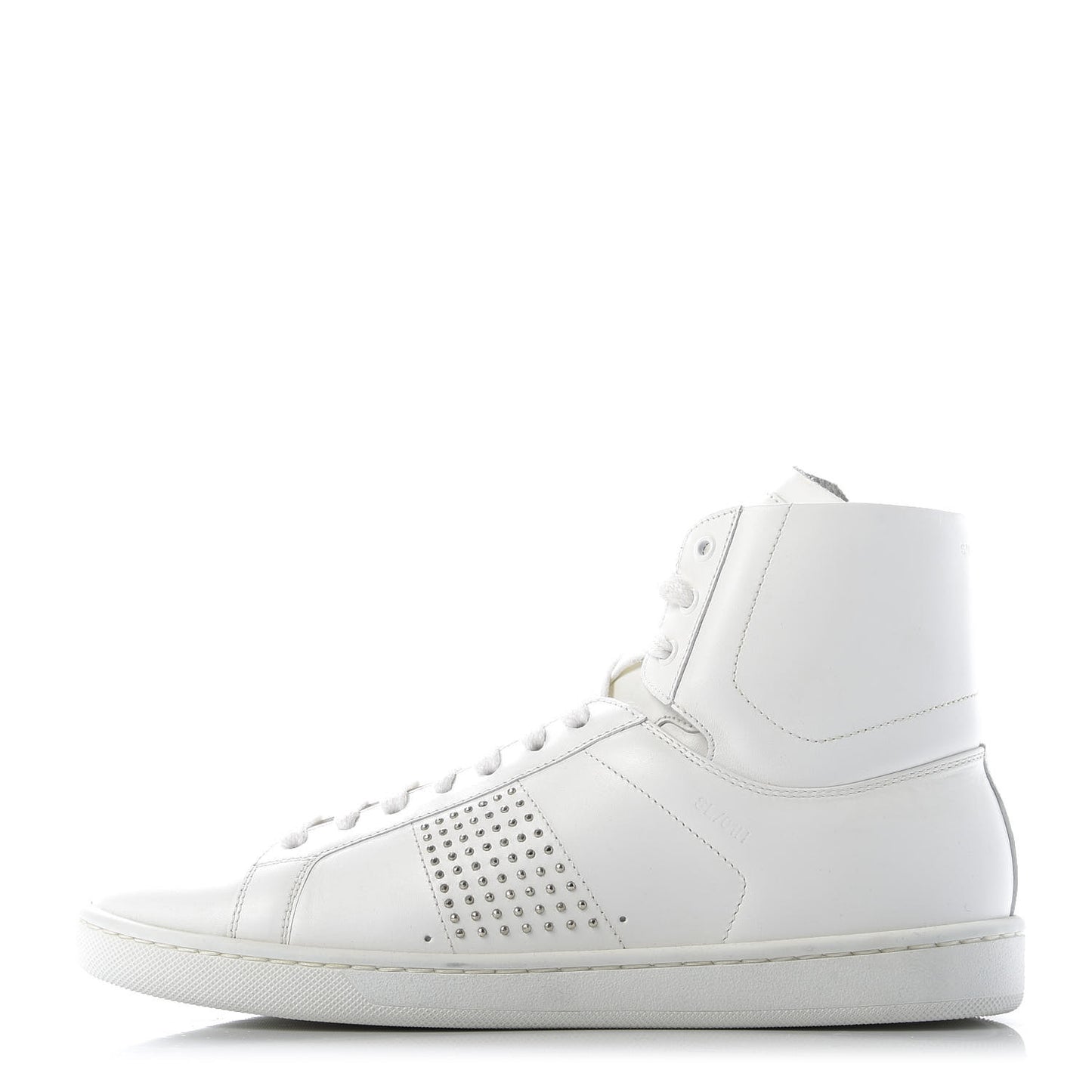 Nappa Wolly High Top Sneakers 37.5 Optique White