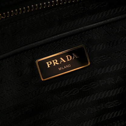 Prada Nylon Tessuto Impuntu Quilted Large Shoulder Bag Black 6 of 11