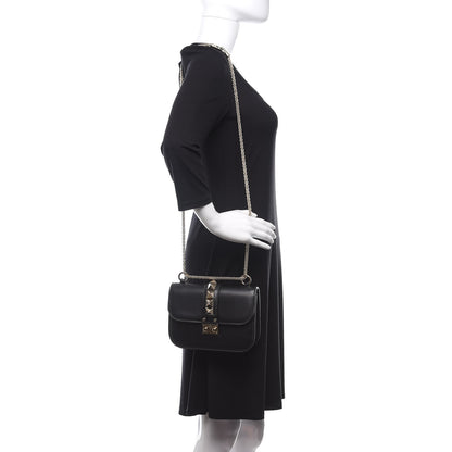 Valentino Garavani Vitello Small Glam Lock Rockstud Flap Black 2 of 11