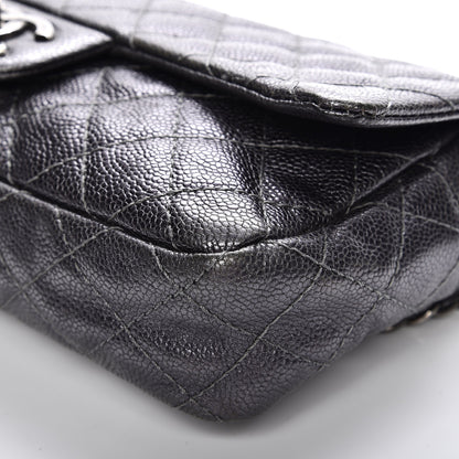 Chanel Iridescent Caviar Quilted Small Chic Flap Argent 12 of 13
