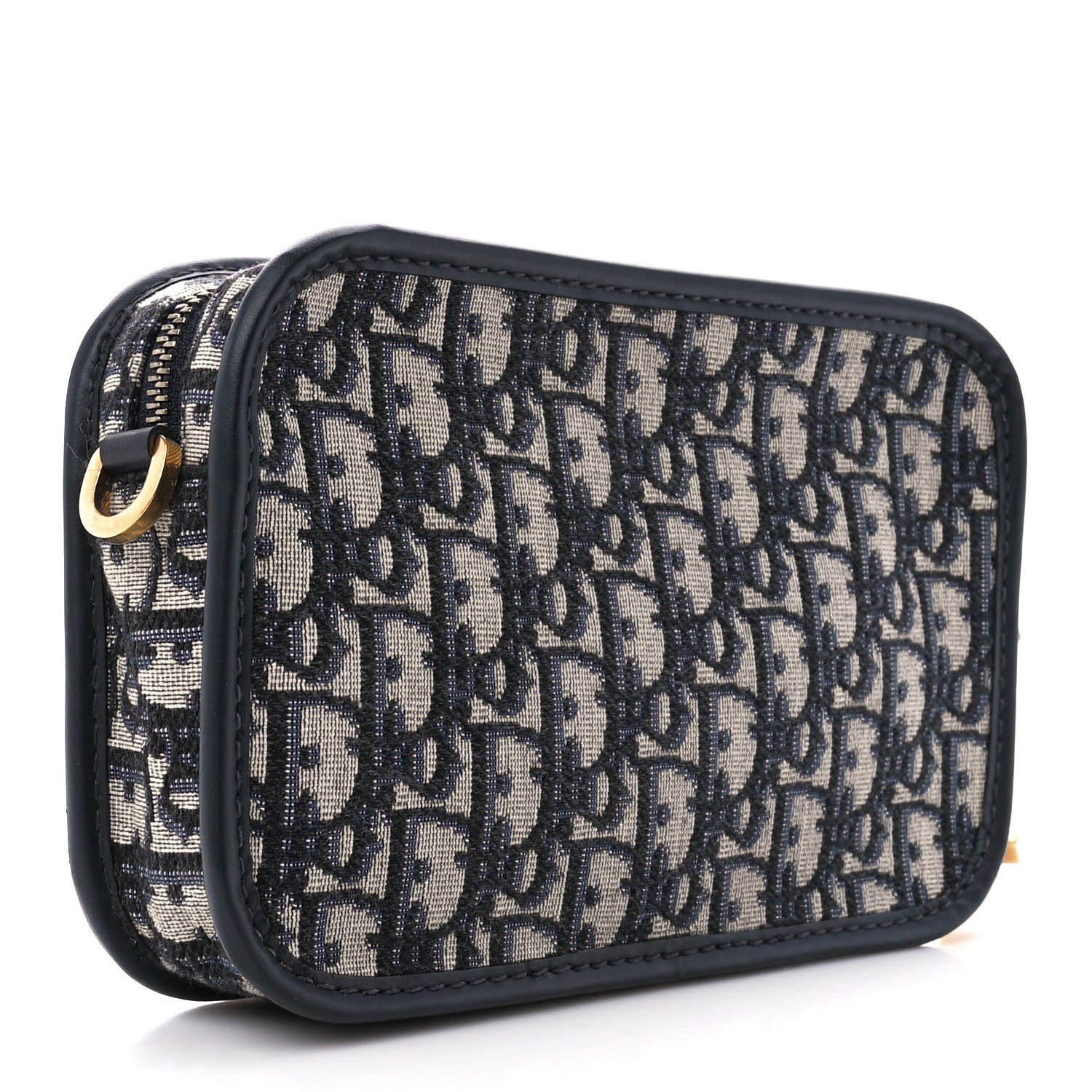 Christian Dior Oblique Diorquake Clutch Blue 3 of 10