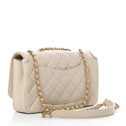 Chanel Caviar Quilted Small CC Filigree Flap Beige 3 of 12