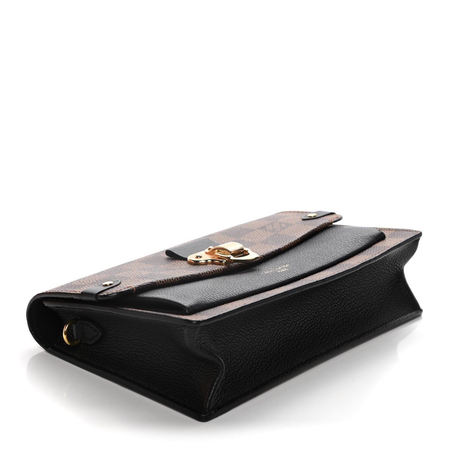 Damier Ebene Vavin Chain Wallet Black