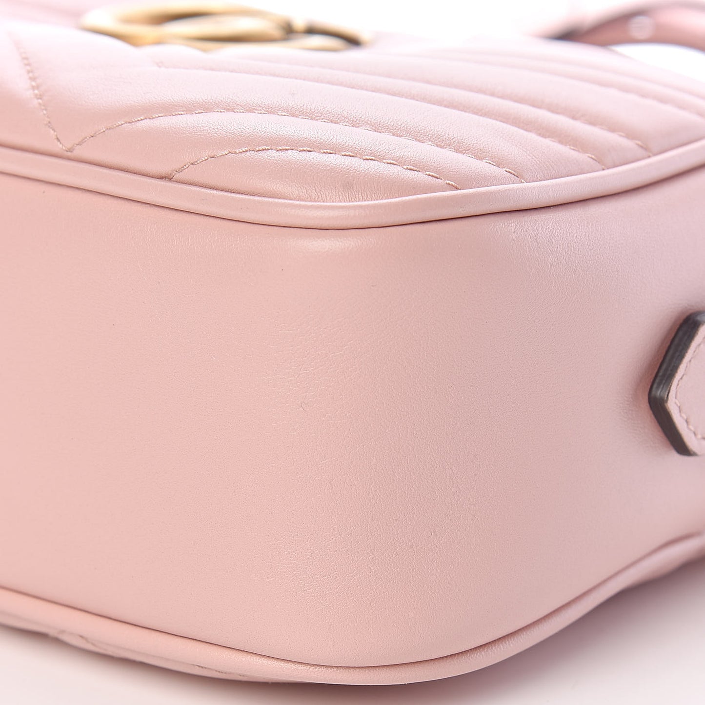Calfskin Matelasse Small GG Marmont Chain Shoulder Bag Perfect Pink