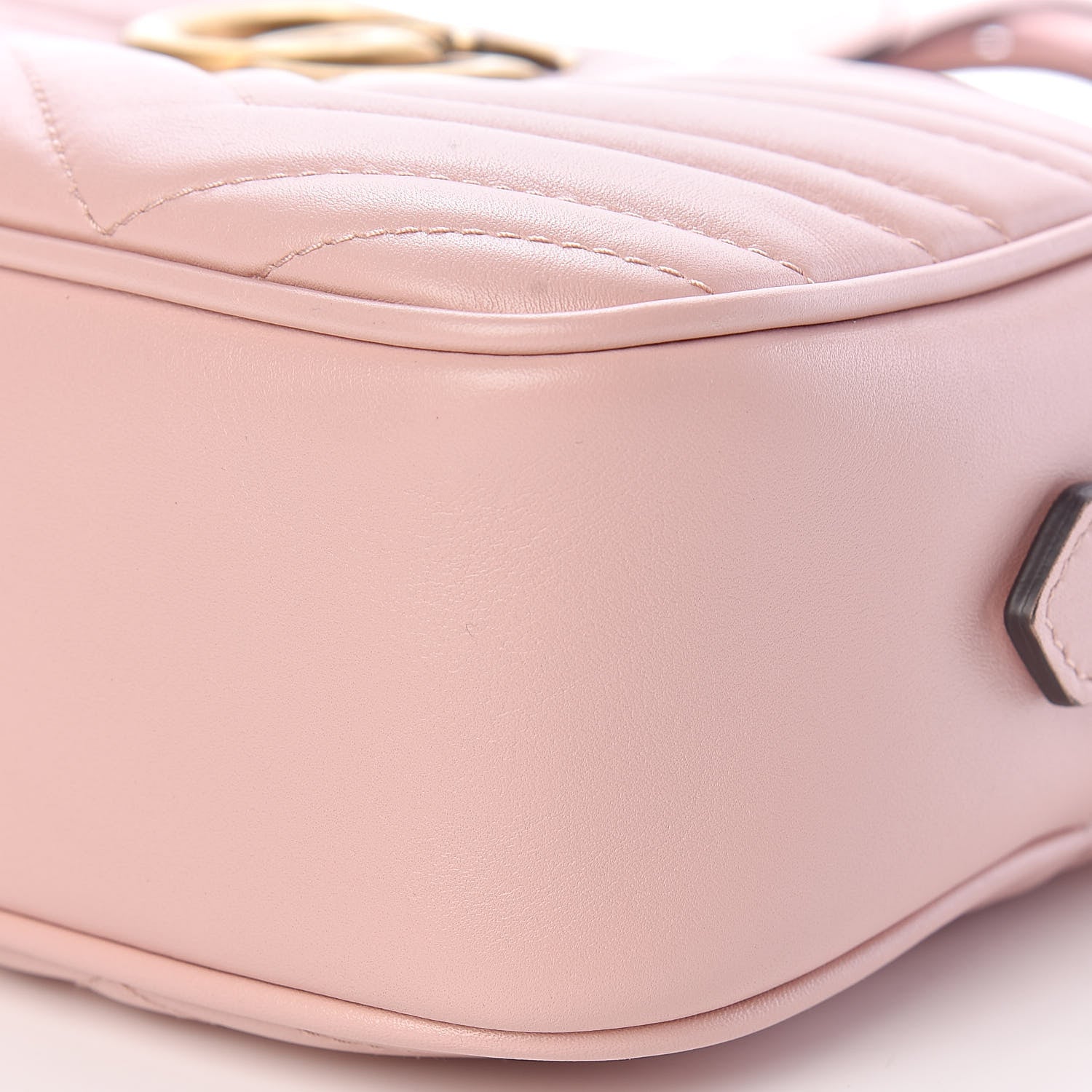 Gucci Calfskin Matelasse Small GG Marmont Chain Shoulder Bag Perfect Pink 10 of 10