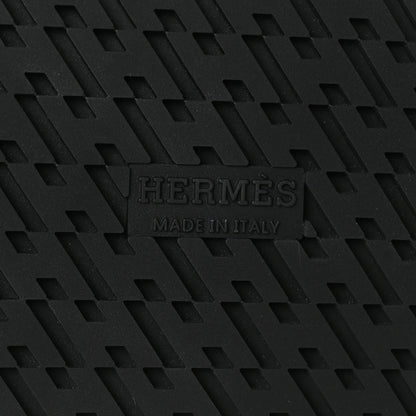 Hermes Calfskin Womens Chypre Sandals 40.5 Black 7 of 9