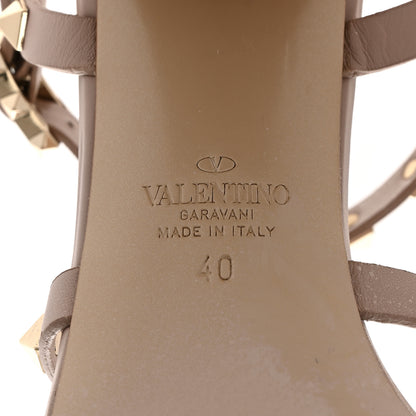 Valentino Garavani Calfskin Rockstud 60mm City Sandals 40 Poudre 8 of 12