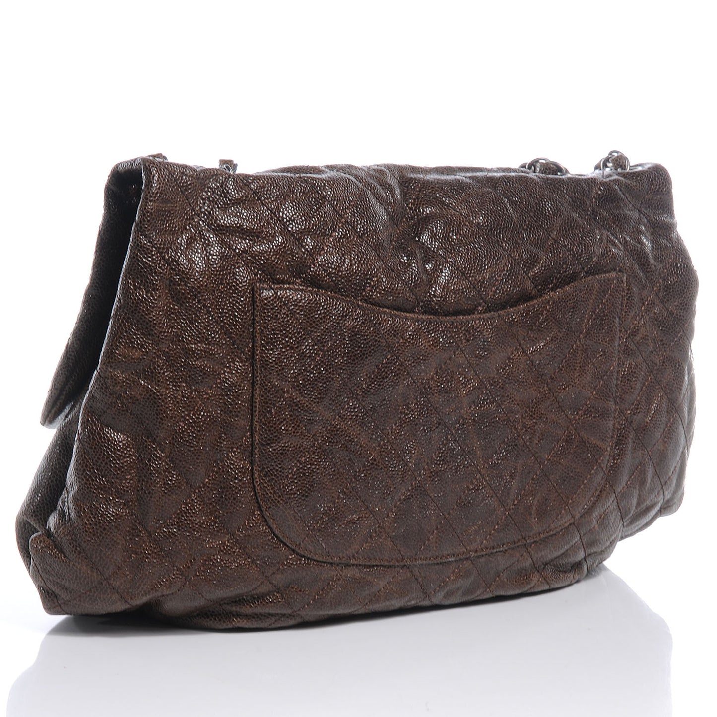 Caviar Maxi Elastic Flap Brown
