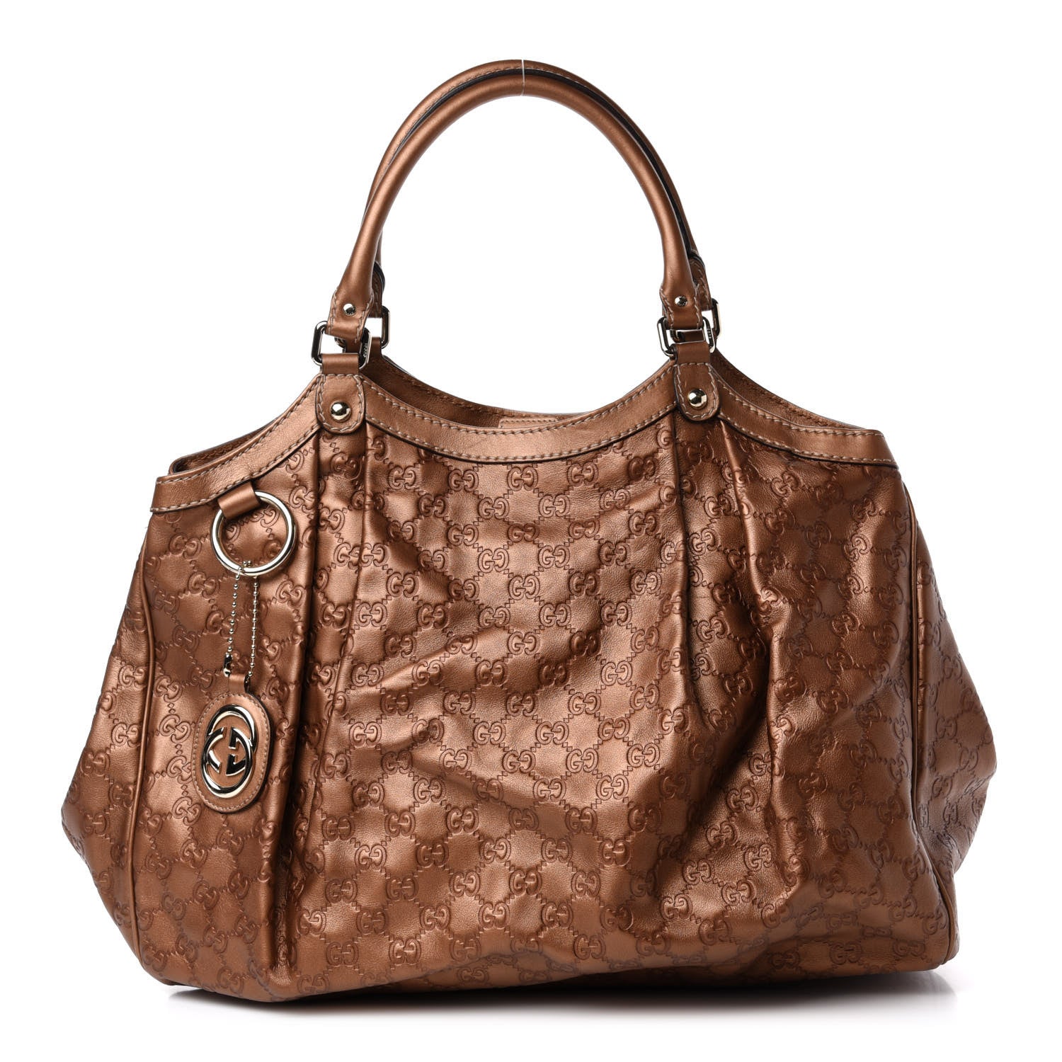 Gucci Guccissima Large Sukey Tote Bronze 1 of 10