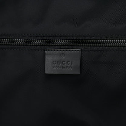 Gucci Techno Canvas Appia Calfskin Web Tote Backpack Black 6 of 13