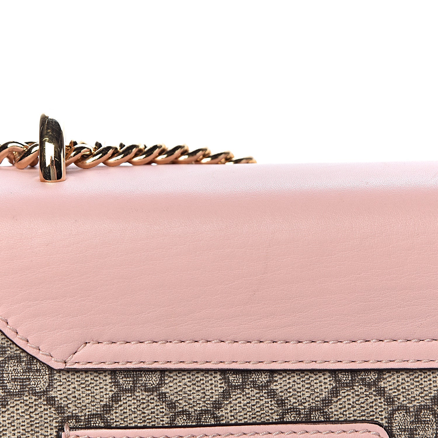 Gucci GG Supreme Monogram Calfskin Medium Padlock Shoulder Bag Beige Perfect Pink 15 of 16