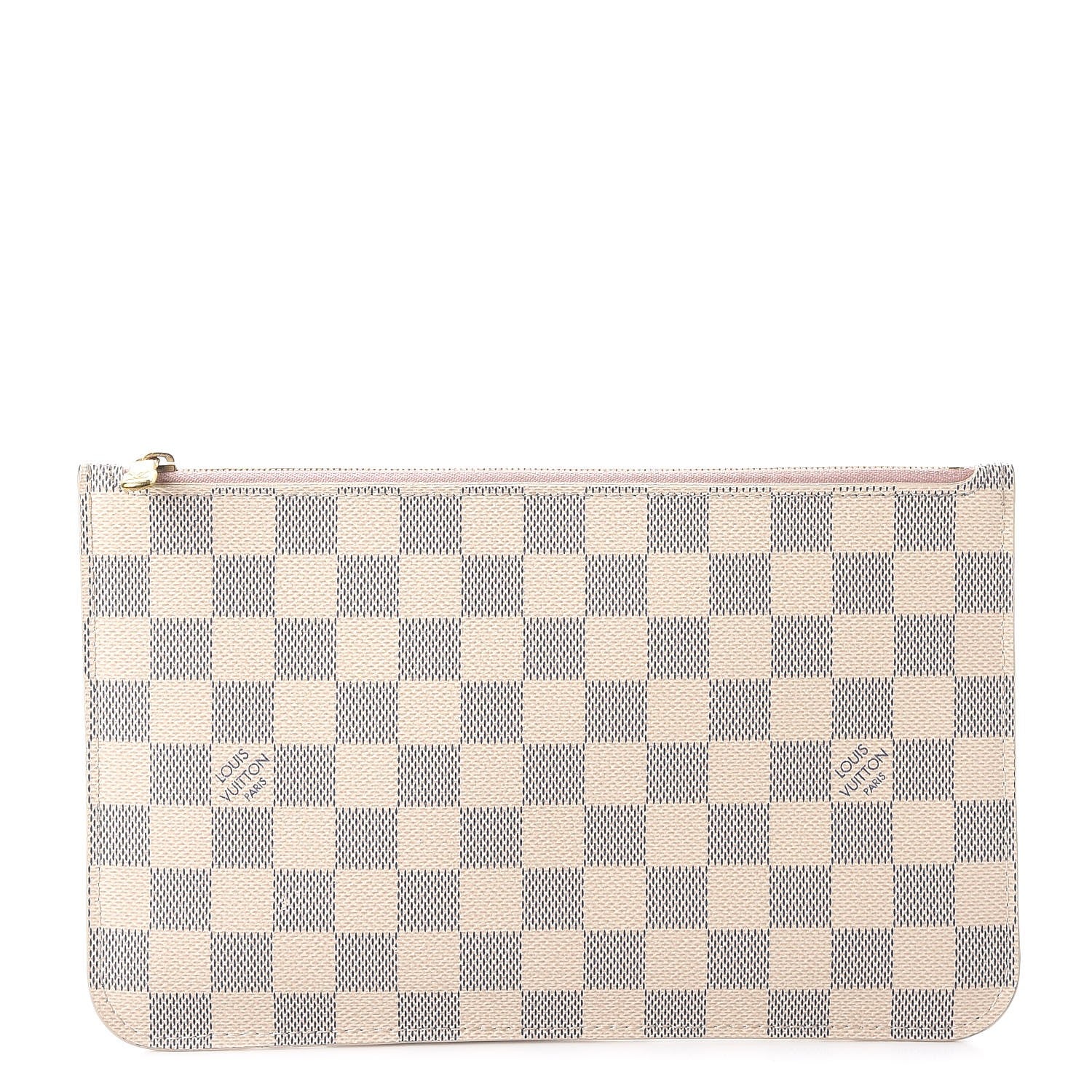 Louis Vuitton Damier Azur Neverfull MM GM Pochette Rose Ballerine 1 of 10
