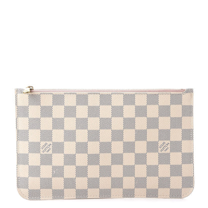 Louis Vuitton Damier Azur Neverfull MM GM Pochette Rose Ballerine 1 of 10