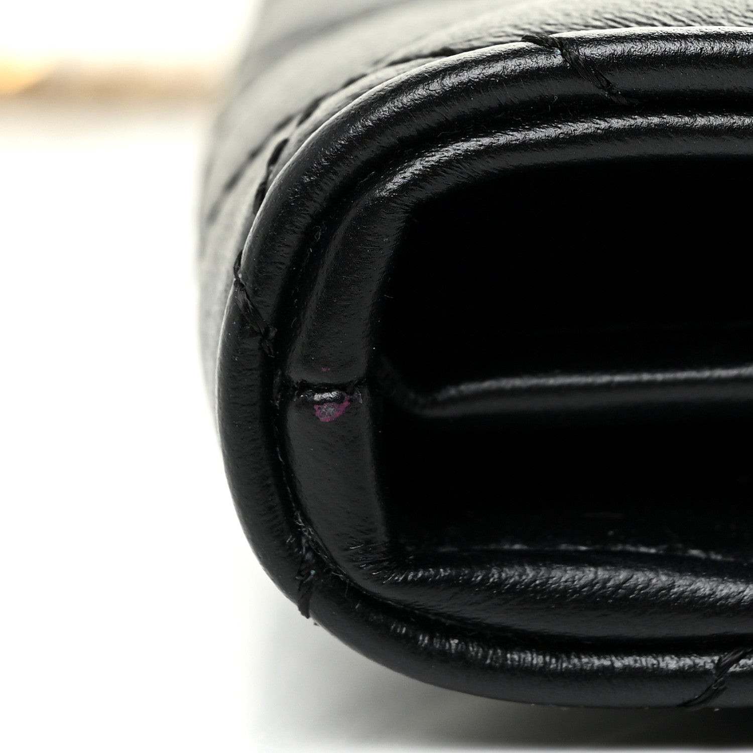 Versace Lambskin Quilted Medusa Wallet On Chain Crossbody Black 10 of 23