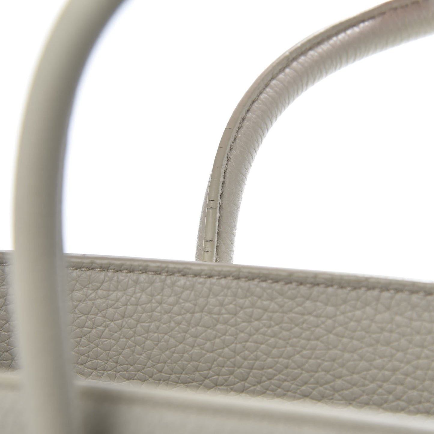 Grained Calfskin Baby Sac De Jour Souple Ivory