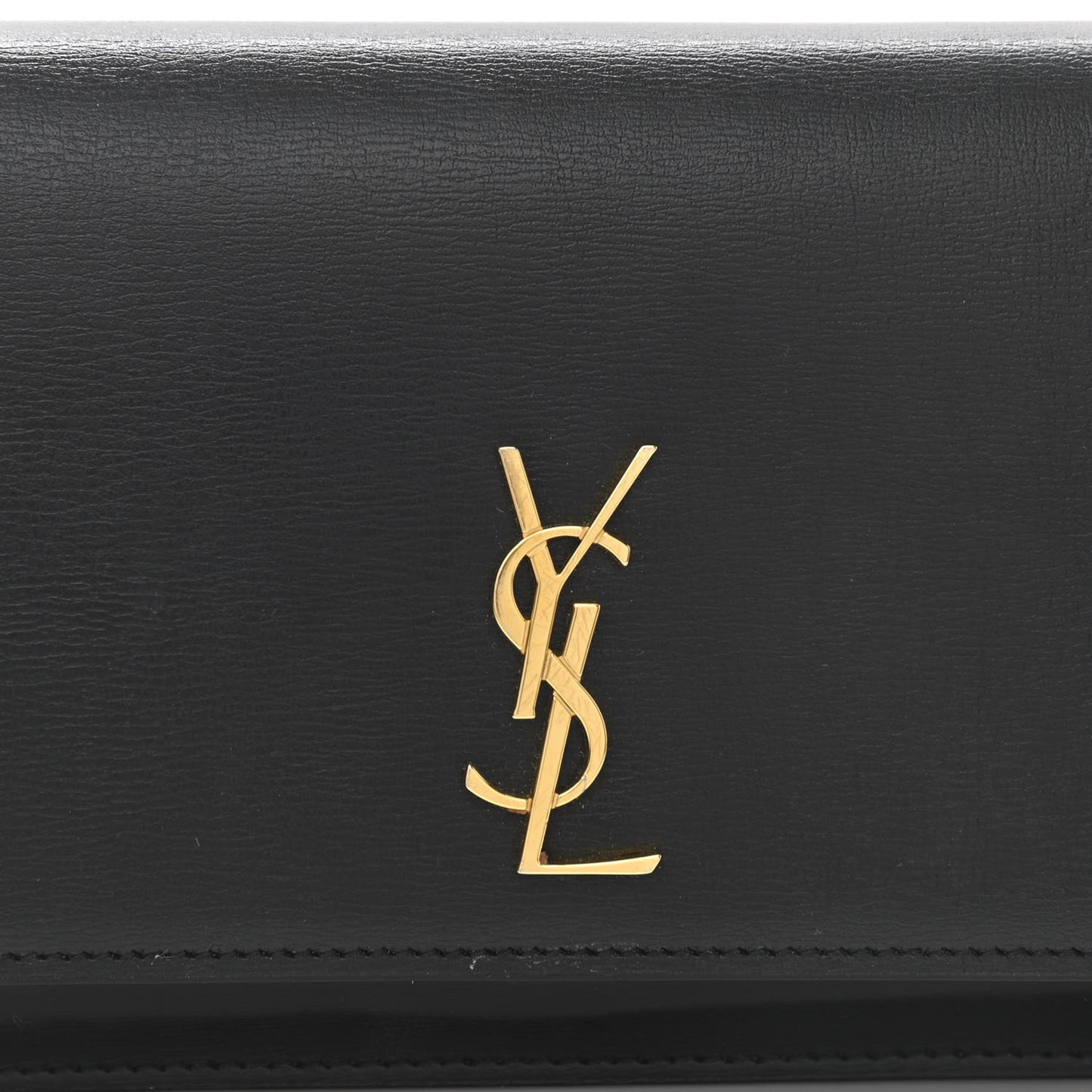 Smooth Calfskin Monogram Phone Holder Crossbody Black
