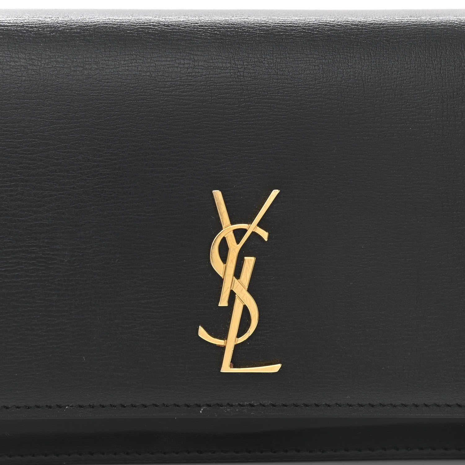 Saint Laurent Smooth Calfskin Monogram Phone Holder Crossbody Black 7 of 10