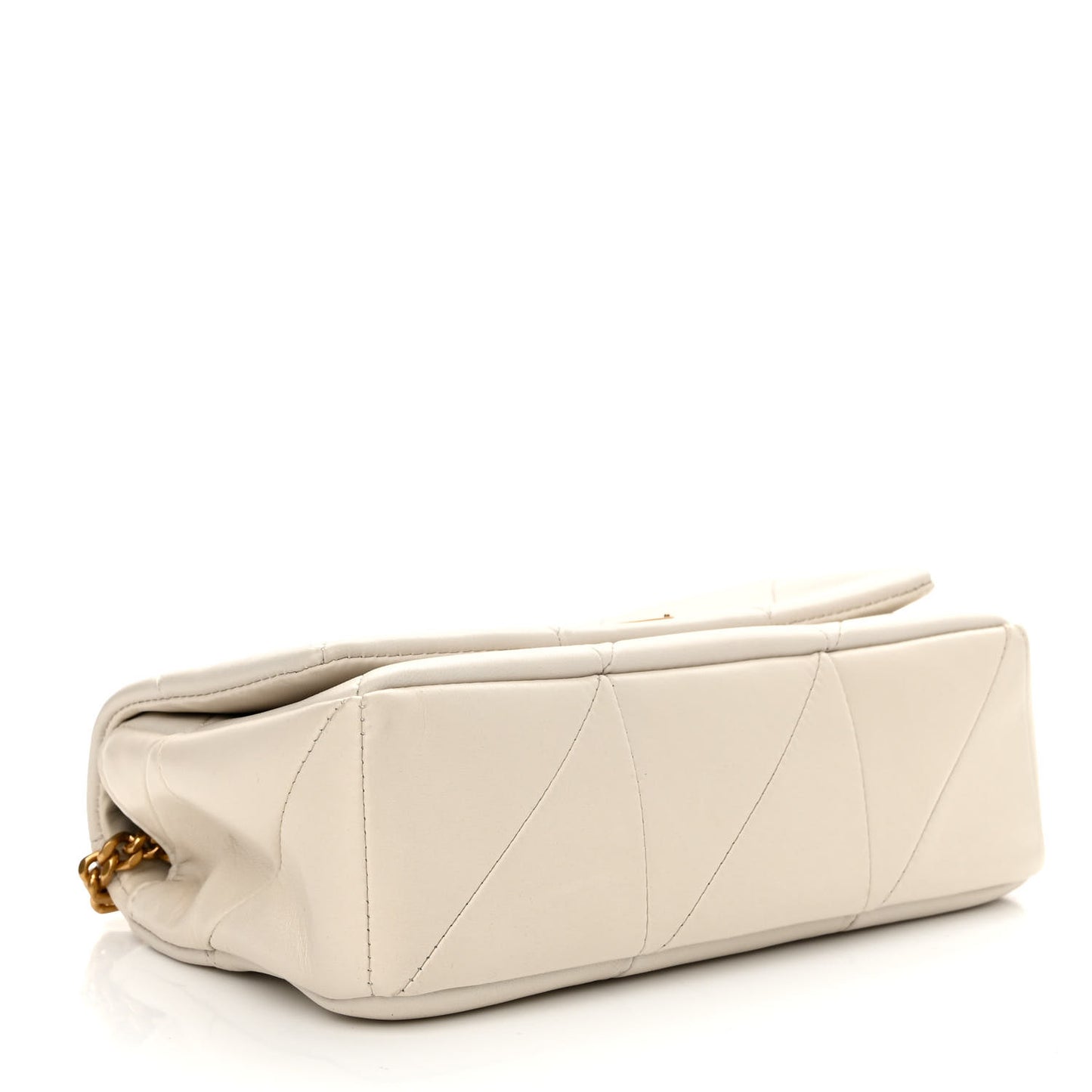 Lambskin Patchwork Monogram Small Jamie White