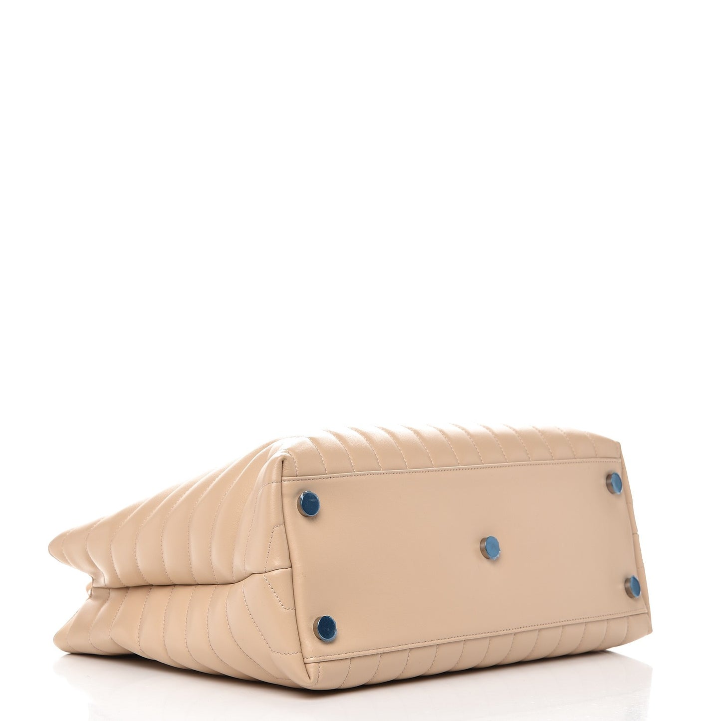 Calfskin Y Quilted Monogram Large Loulou Shopper Nude Powder