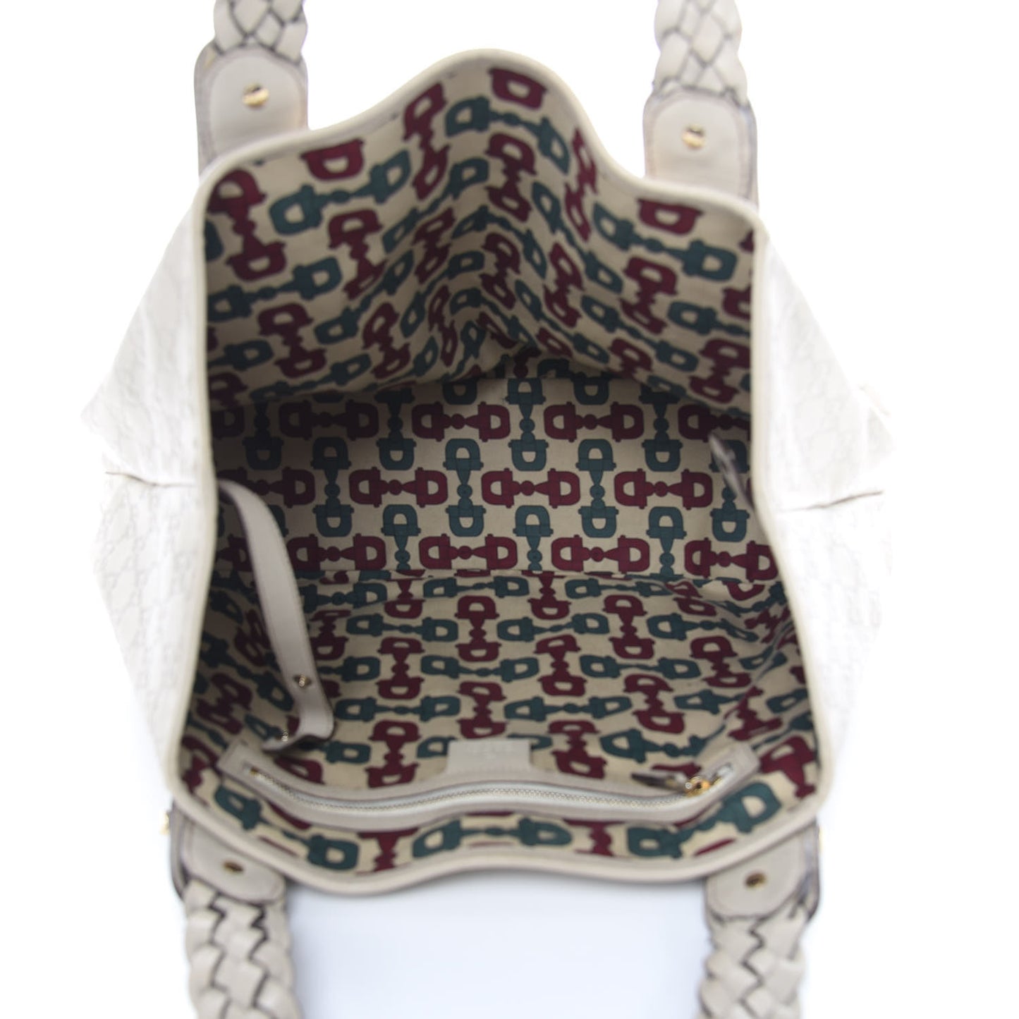 Guccissima Medium Pelham Shoulder Bag Off White